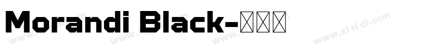 Morandi Black字体转换